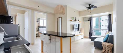 Apartment, 2 Schlafzimmer, barrierefrei, Balkon | Innenbereich