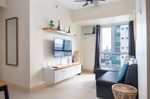 Condo, 2 Bedrooms, Accessible, Balcony | Living room - 2-bedroom Retreat in Avida Riala Prime Location (Cebu City)
