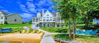 NEW 7BR Lakefront Lake Anna, Boat Dock, Deck Views