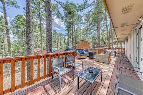 1 Block to Hiking: Ruidoso Home w/ Game Room