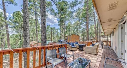 1 Block to Hiking: Ruidoso Home w/ Game Room