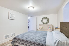 2 habitaciones, tabla de planchar con plancha y internet 