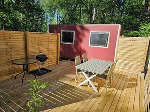 Chalet, 1 Bedroom, Smoking, Patio | Living area - Cottage , Private Sauna for 8 People and big Garden (Odensbacken)