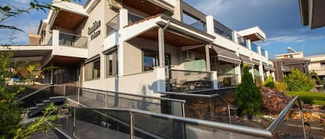 Vue depuis lâhĂ©bergement