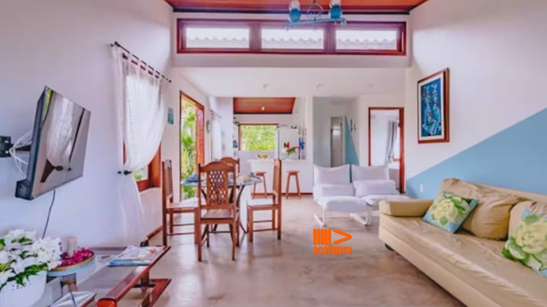 Chalé básico (POND 02) | Área de estar