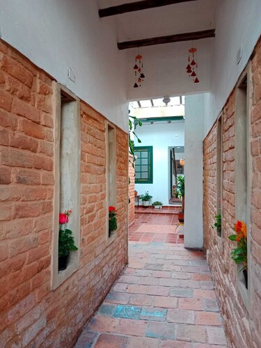 Tourist Housing of colonial architecture in La Candelaria-Bogota, Colombia.
