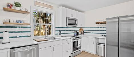 Microwave, oven, stovetop, dishwasher