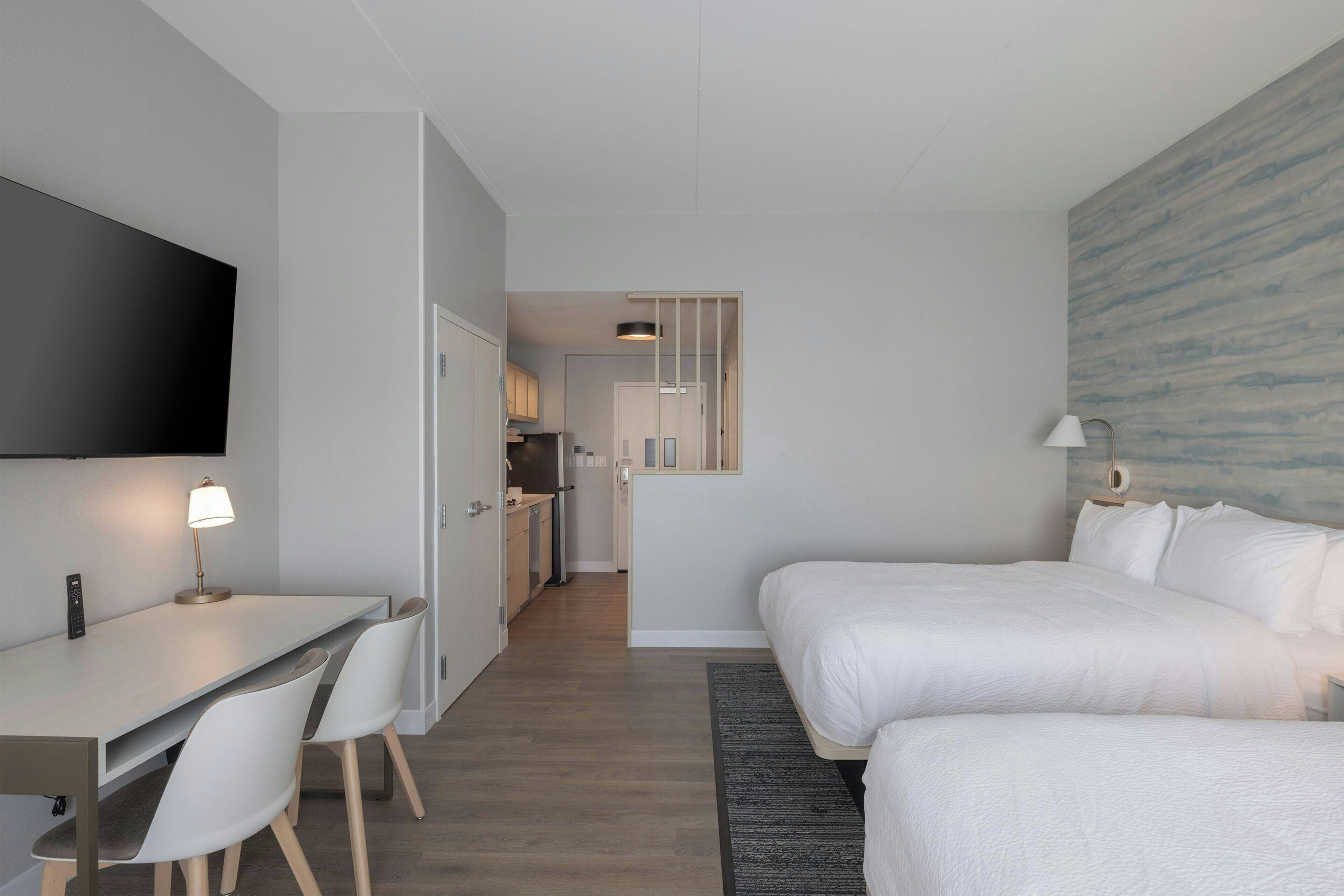 Studio, 2 Queen Beds | Private kitchen | Coffee/tea maker