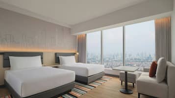 Premium bedding, down duvets, minibar, in-room safe