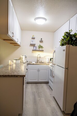 Microwave, oven, stovetop, dishwasher