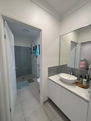 Towels, soap, toilet paper
