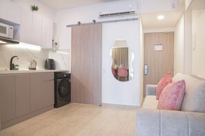 Apartment, 1 Schlafzimmer, barrierefrei, Balkon | Wäschereiservice