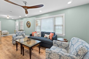 TV, books, video library