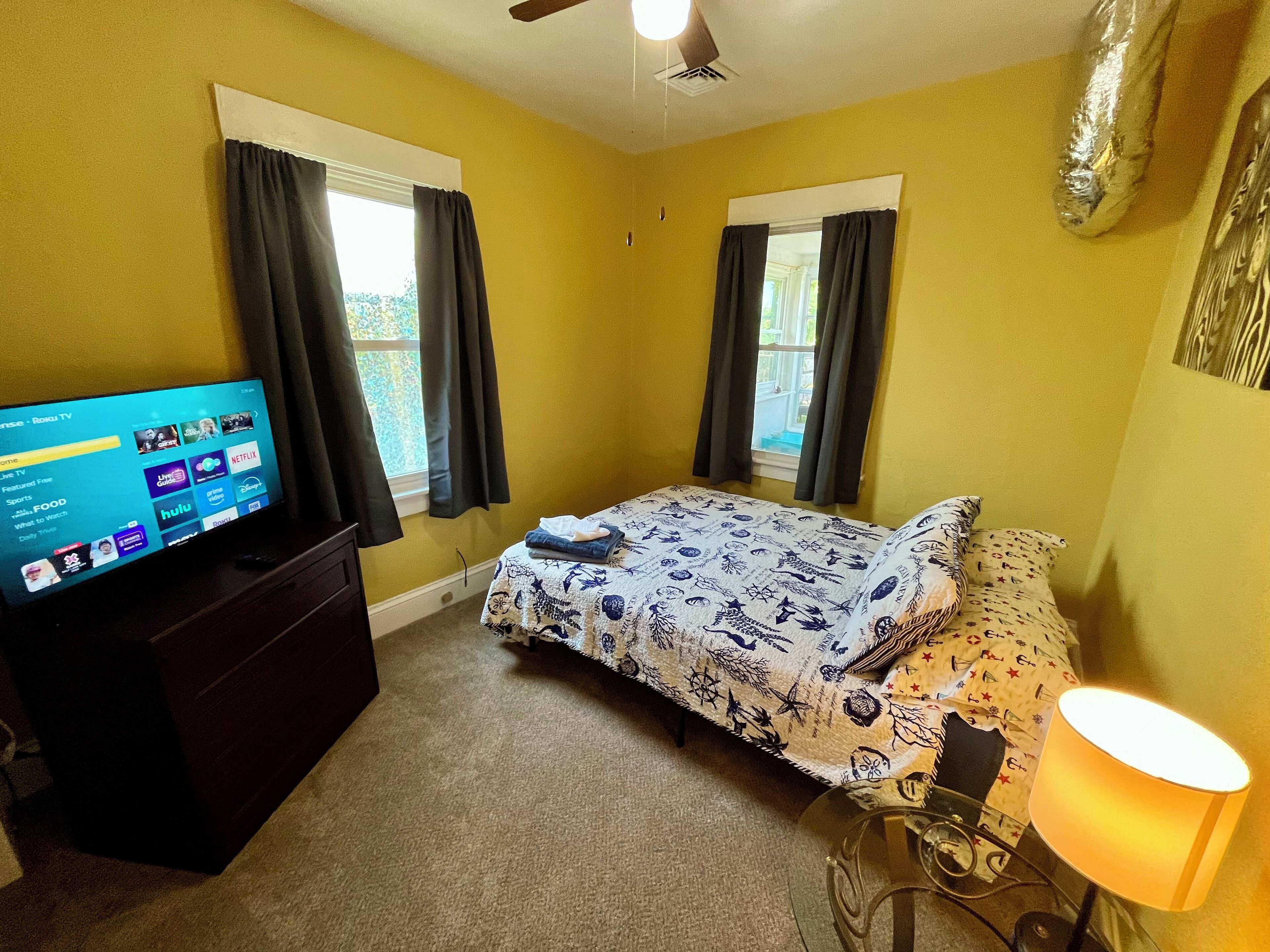 2 bedrooms, bed sheets