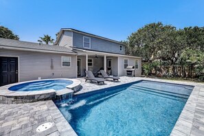 A heated pool