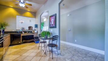 Microwave, oven, stovetop, dishwasher