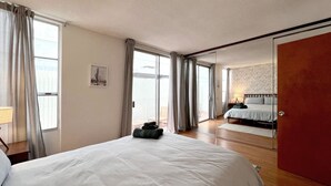 1 室のベッドルーム、アイロン / アイロン台、WiFi (無料)、ベッドシーツ