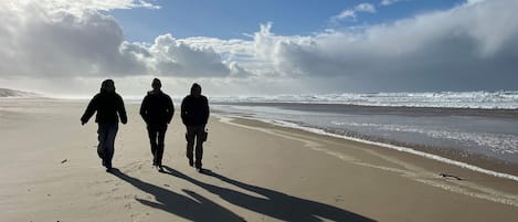 Vlak bij het strand