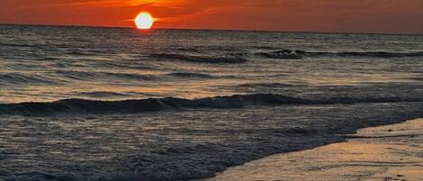 Sun-loungers, beach towels