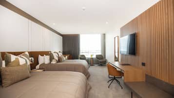 Doppel- oder Zweibettzimmer, 2 Queen-Betten, Kochnische | Bettwäsche aus ägyptischer Baumwolle, hochwertige Bettwaren