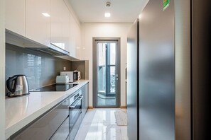 Luxury Apartment, 2 Bedrooms, 2 Bathrooms, City View | Private kitchen