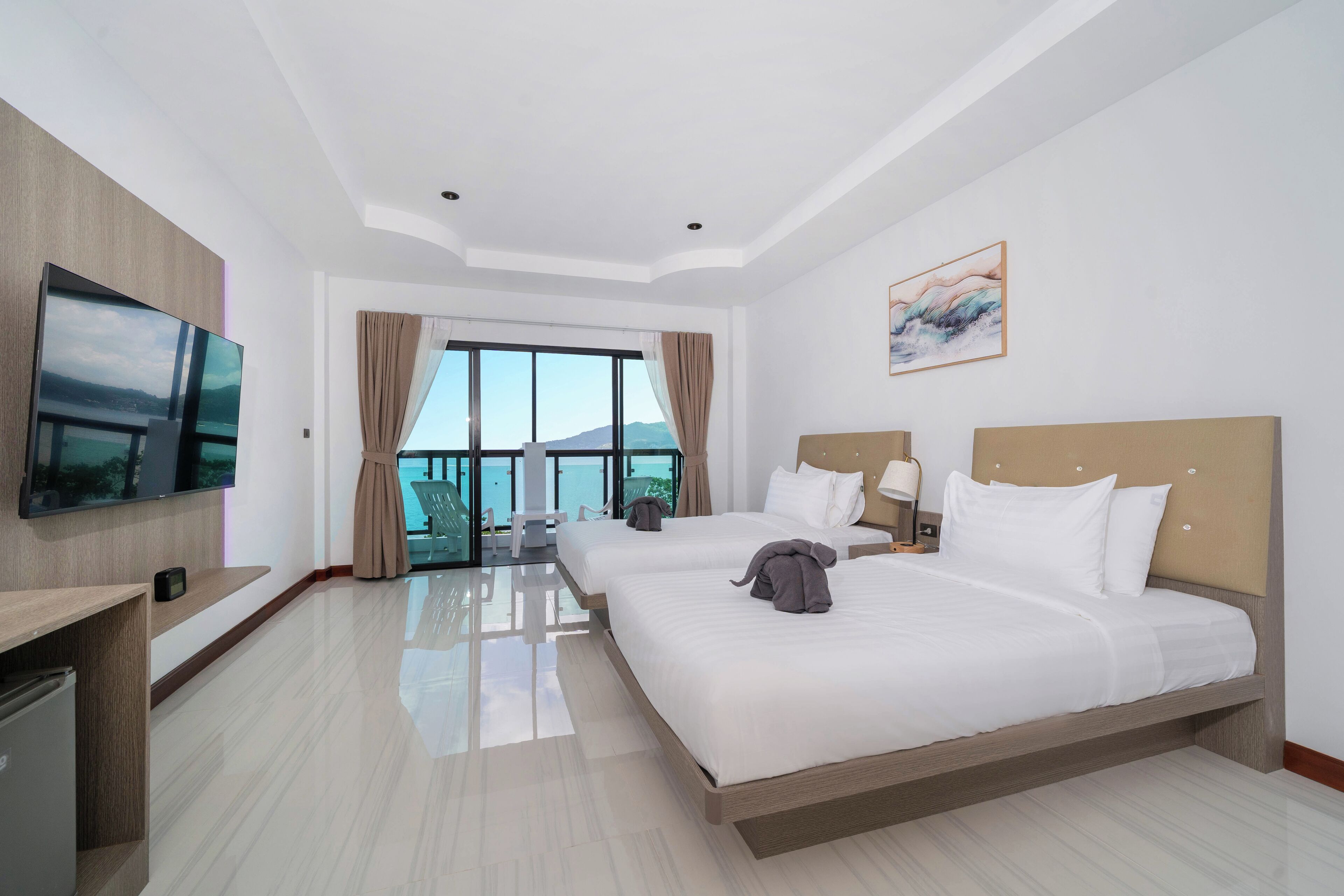 Luxury-Penthouse, eigener Pool, Meerblick | Kostenloses WLAN, Bettwäsche