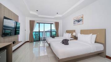 Luxury-Penthouse, eigener Pool, Meerblick | Kostenloses WLAN, Bettwäsche