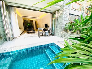 Apartamento, 2 quartos, para fumantes, piscina particular | Piscina | Piscina externa
