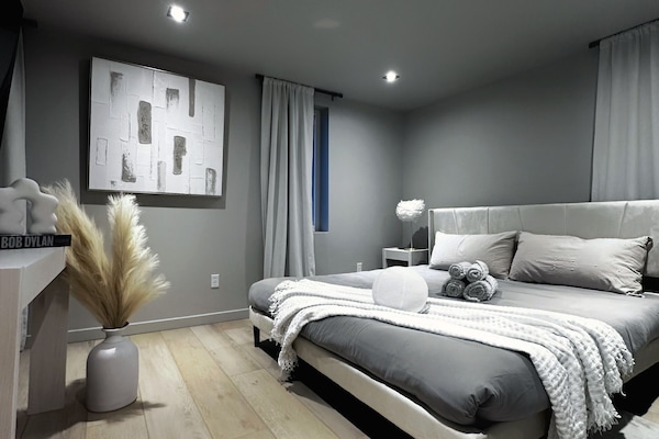 2 chambres, fer et planche Ă repasser, Wi-Fi, draps fournis