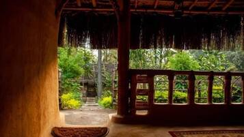 Deluxe-Ferienhaus, Gartenblick | Wohnbereich