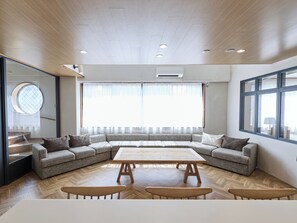 64-inch flat-screen TV with digital channels