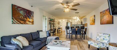 Televisión, chimenea