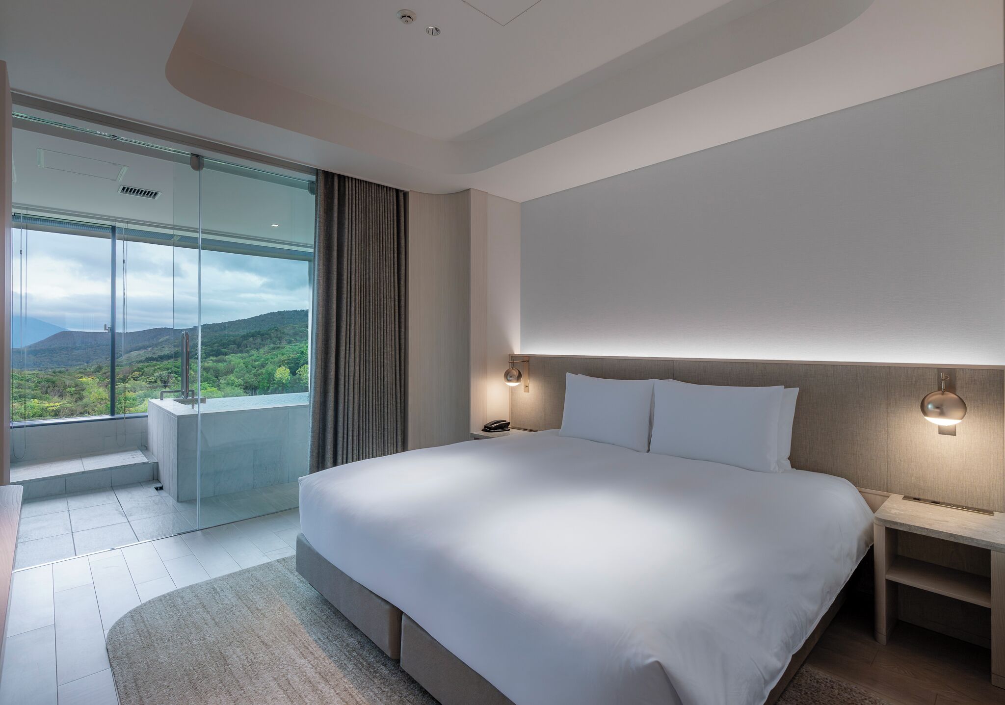 Suite, 1 King-Bett, Bergblick (Onsen Suite)