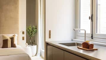 Apartamento | 1 quarto, espaço de trabalho para notebook