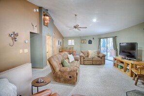 TV connectée, cheminée