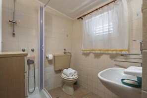 Standard House, Multiple Bedrooms, Sea Facing (Beach House Astrid) | Bathroom | Shower, hair dryer, towels, soap