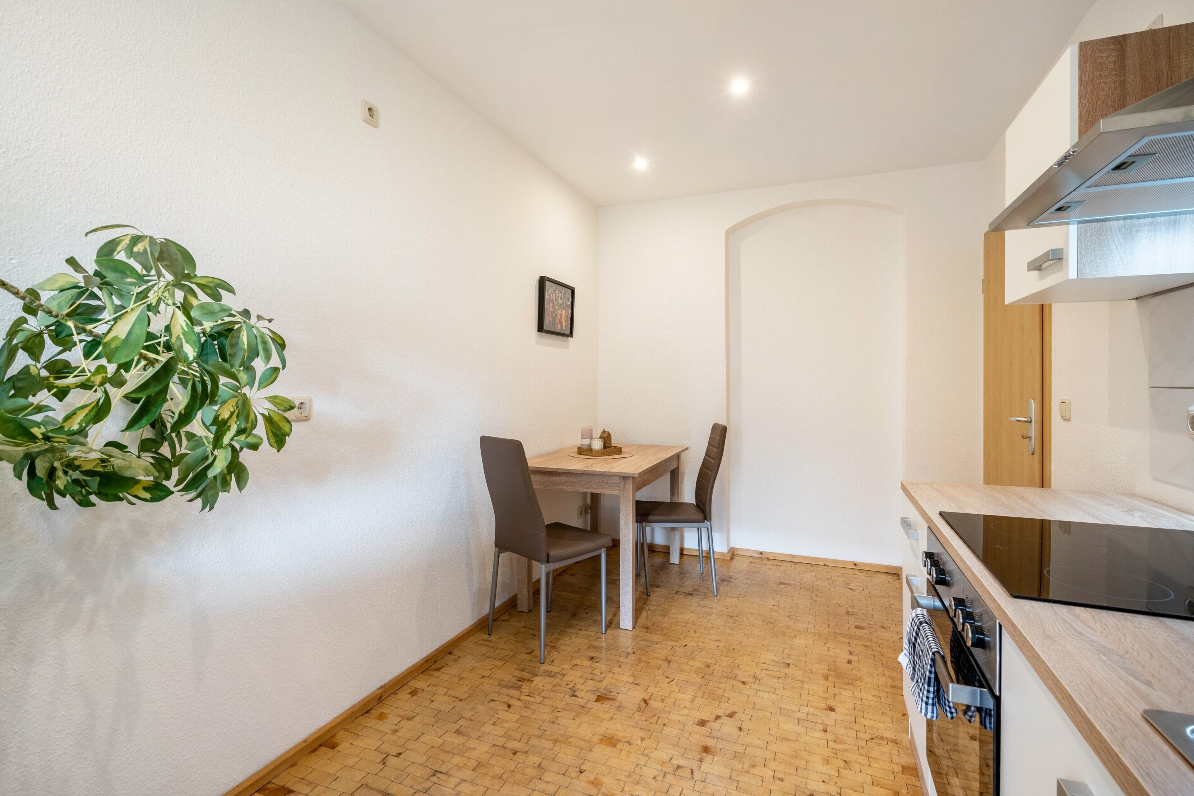 Frigorífic, forn, placa de cuina i cafetera i tetera 