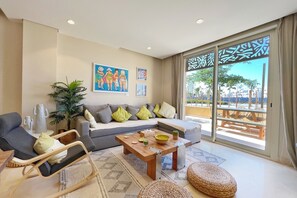 Sparky & Summery 2 BDR @ Mangroovy | Free Beach & Pool Access (M3-3A-04) | Living area | TV, streaming services