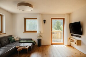 Télévision, cheminée, table de tennis de table