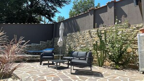 Terrace/patio - Villa MOKA Apartment EMMA in an old farm(15th century) in Montefeltro(Le Marche) (Lunano)