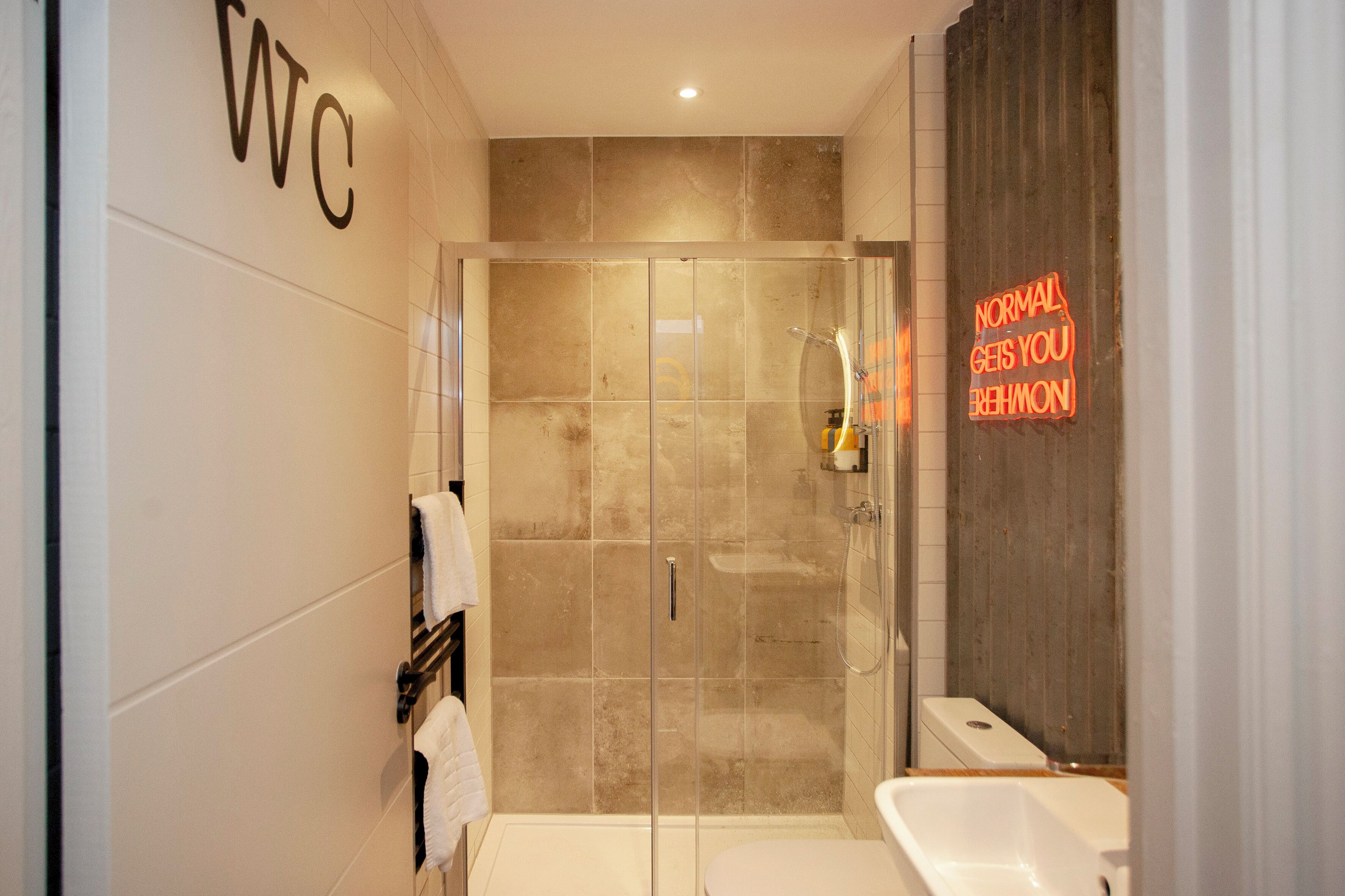 Apartment, City View | Bathroom | Shower, free toiletries, towels, soap