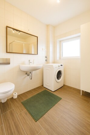 Towels, soap, toilet paper
