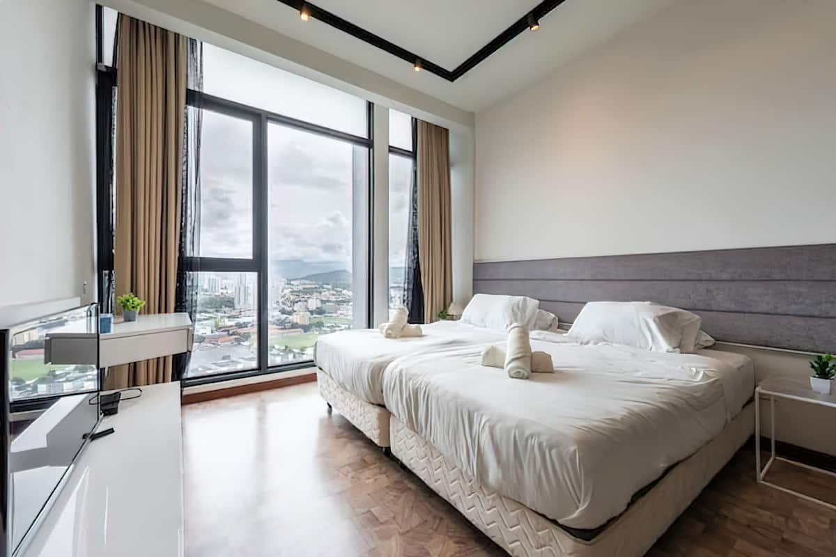 Appartement Supérieur, 2 chambres, 2 salles de bains, vue ville