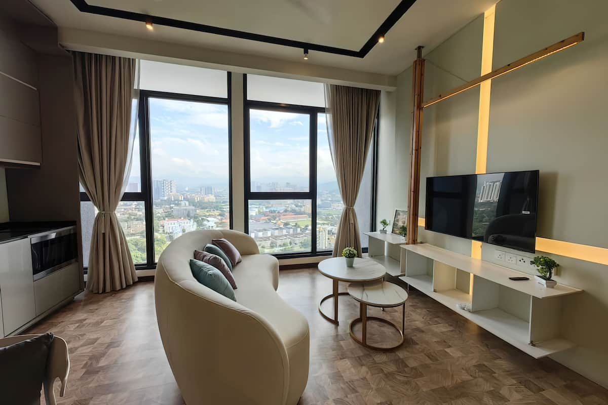 Appartement Supérieur, 1 chambre, vue ville | Coin séjour