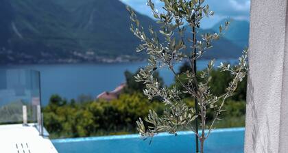 Villa with infinity pool and views of the sea and the Bay of Kotor
