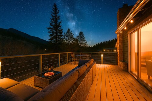 Cozy Riverfront  Cabin with Fireplace & Deck