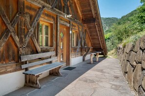 Terrace/patio - Apartment 'Rielingerhof' with Mountain View, Shared Terrace and Wi-Fi (Klobenstein)
