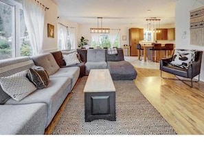 TV, fireplace, video games, books