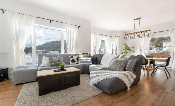 Télévision, cheminée, jeux vidéo, lecteur de DVD