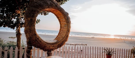 Outdoor wedding area